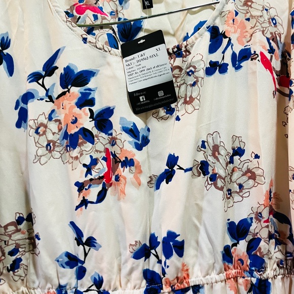 Floral print maxi dress with pleated flare😍 - Picture 6 of 7